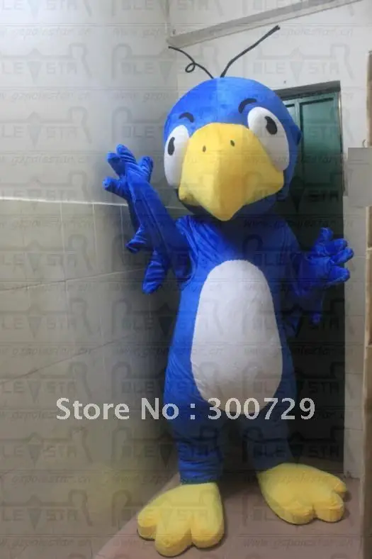 

Новинка 2025 года, горячая Распродажа для взрослых, милая кукла из пенопласта, синяя птица, костюм талисмана из мультфильма, плюшевое рождественское платье, костюм талисмана на Хэллоуин