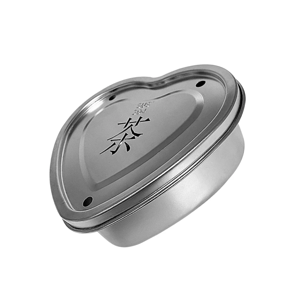 

Stainless Steel Tea Set Portable Teacup Tray Home Storage Plate Serving Fine Workmanship Delicate Design Practical Long Use