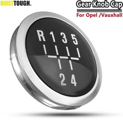 5 Speed Gear Knob Cap Decal Trim Badge Insert For Opel/Vauxhall Astra H Corsa D Vectra C Zafira B Antara Signum