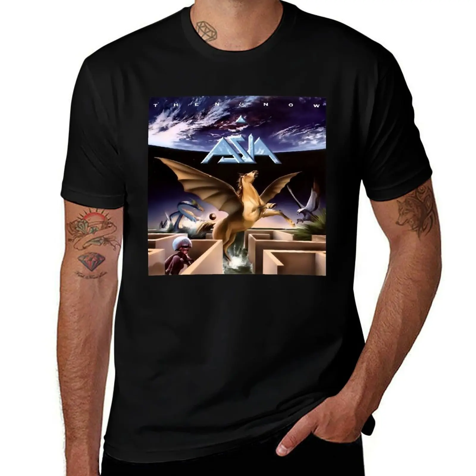 Asia Rock Band - Alors Et Maintenant T-Shirt Daily Work Short Sleeve Top