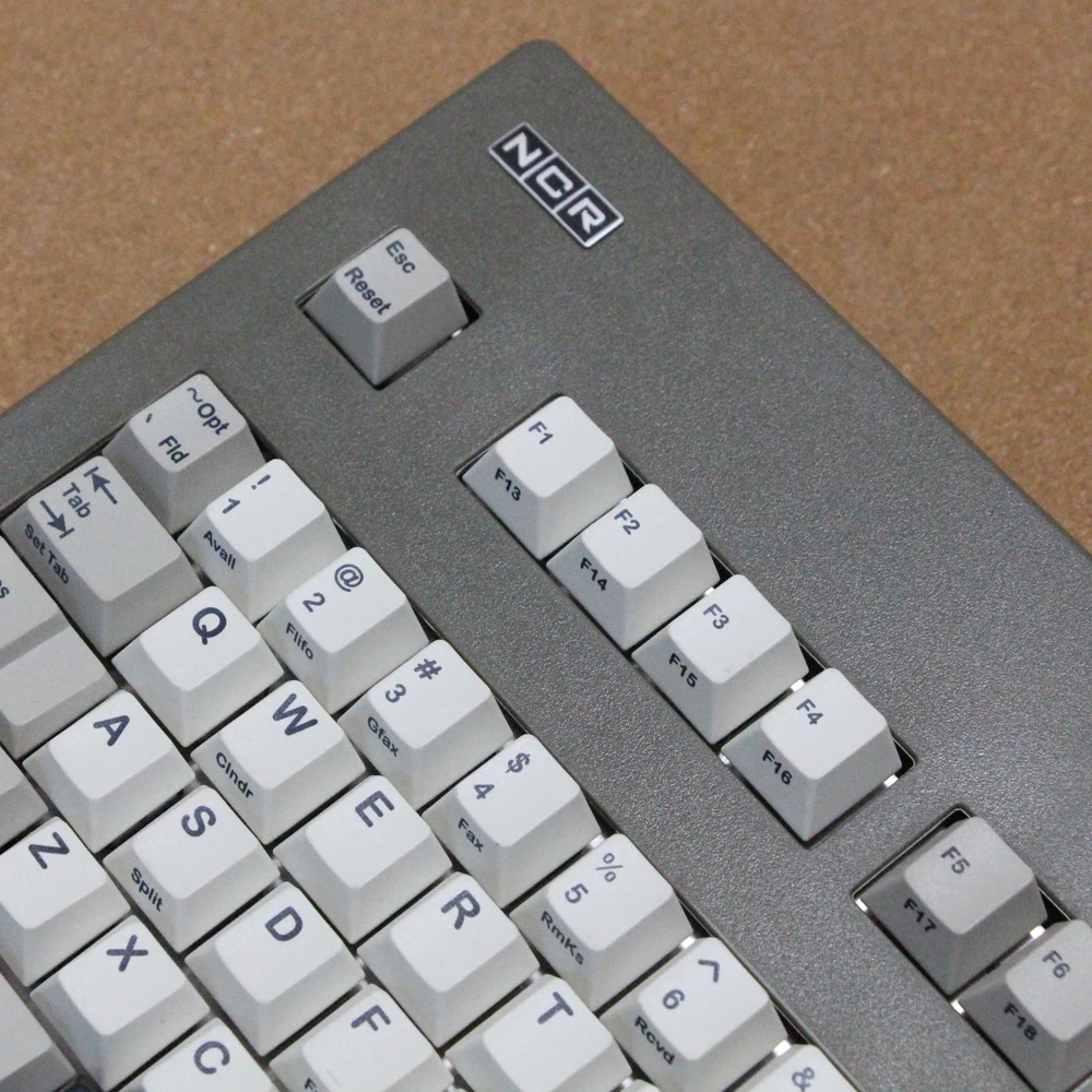 Imagem -03 - Kit Retro Teclado Mecânico Cinza Escuro Ncr80 Wkl 7u Iso Espaço