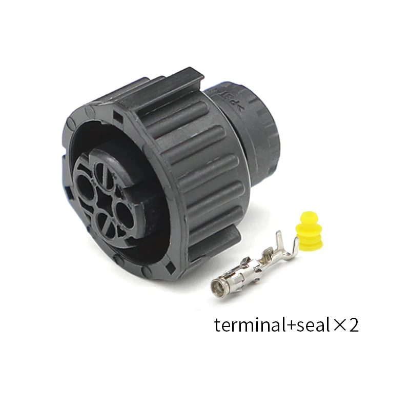 1-1719434-3 Automotive connector TE type DIN series Circular waterproof connector Wire harness plug 2-PIN female head