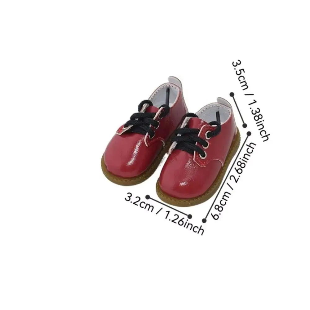 Children PU Leather 1/4 BJD Shoes Black Brown Casual Wearing Doll Leather Shoes Handmade Trendy Cute Doll Boots Doll Accessories