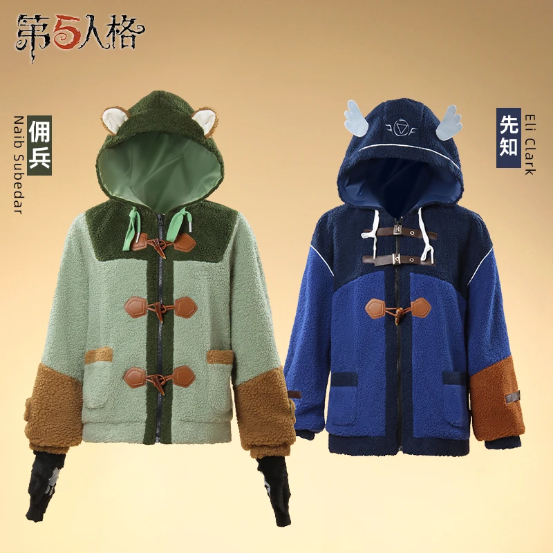 

Игра Identity V Mercenary Косплей Костюм Seer Косплей Костюм Зимняя плюшевая куртка Пальто для Хэллоуина Взрослых Женщин Мужчин