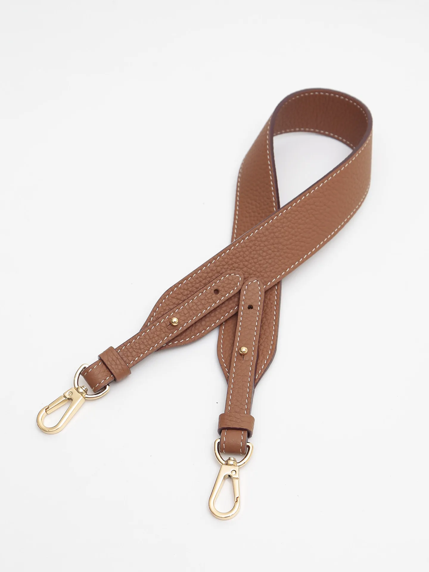 Bag modification 3.5cm wide lychee patterned cowhide pressure reducing leather shoulder strap single shoulder crossbody strap