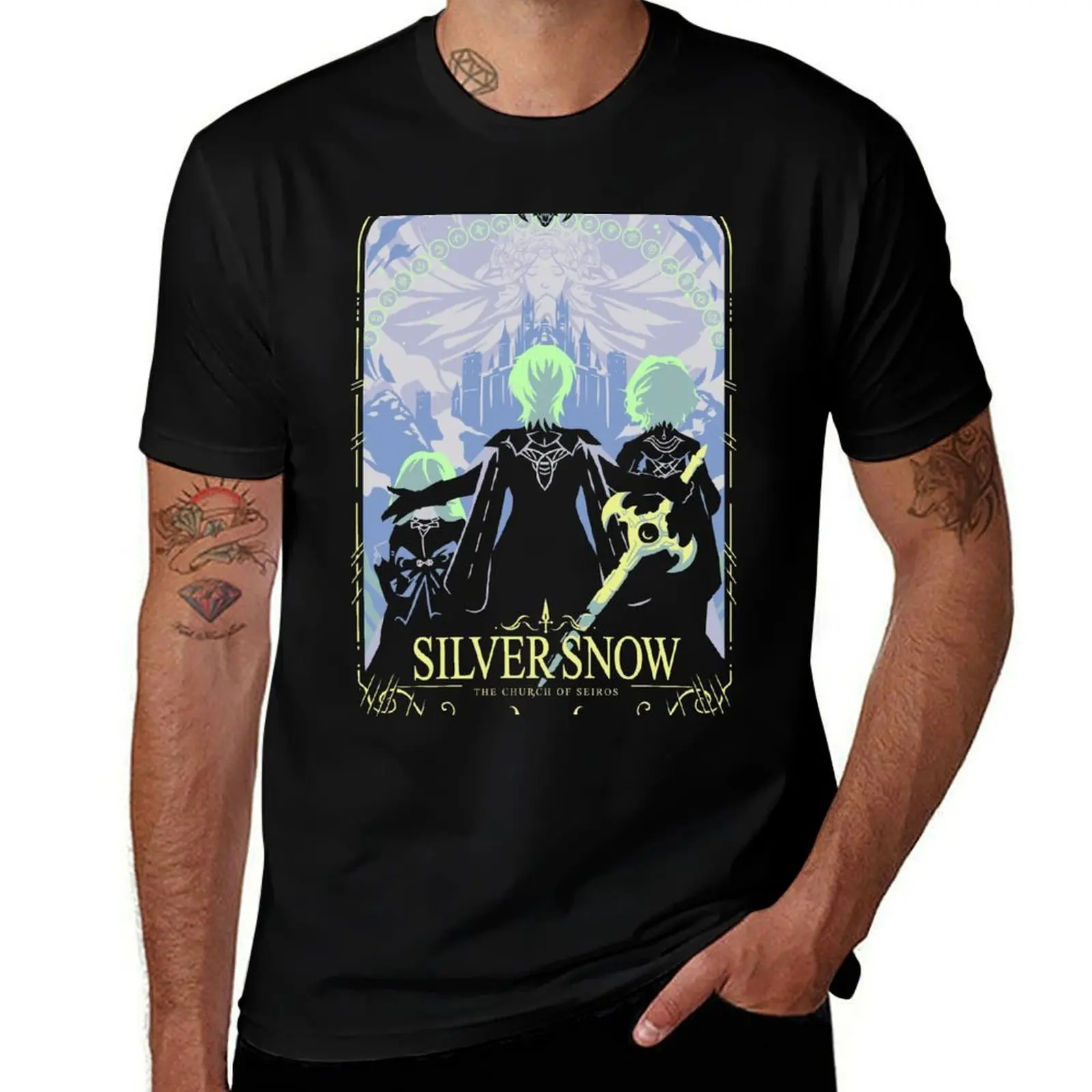 Silver Snow T-Shirt Casual Trendy Streetwear Tee Shirt T-Shirt