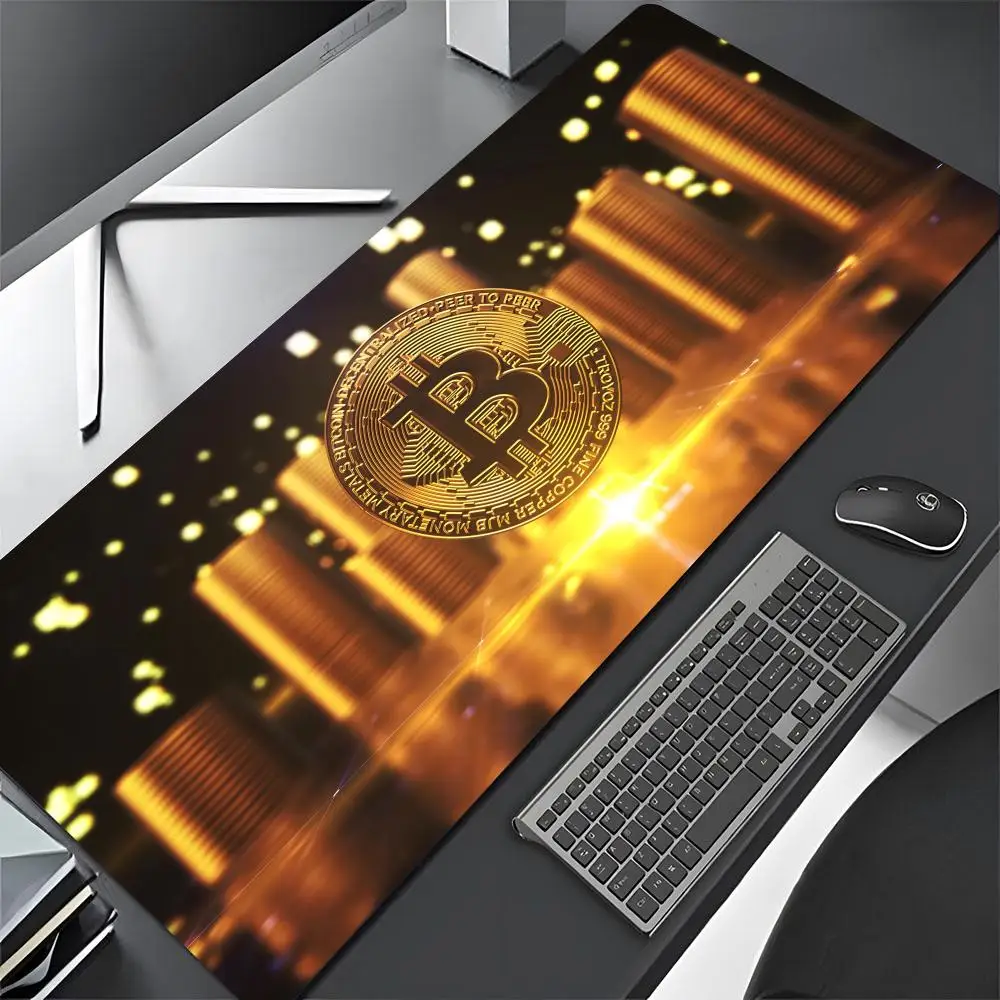 Bitcoin Logo Small Mouse Pad Gamer Mousepad Baby Bear Large Mouse Mat Natural Rubber Desk Rug PC Desk Mats Design Mousepads