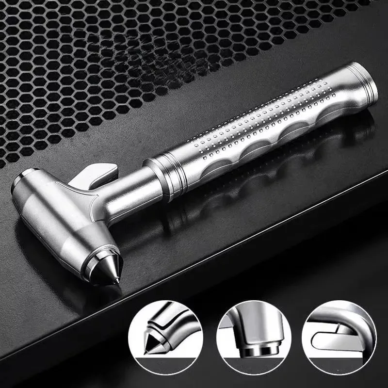 1pcs Popular Car Safety Hammer Car Window Breaker Emergency Escape Tool with Seat Belt Steel Life-Saving Car Tool