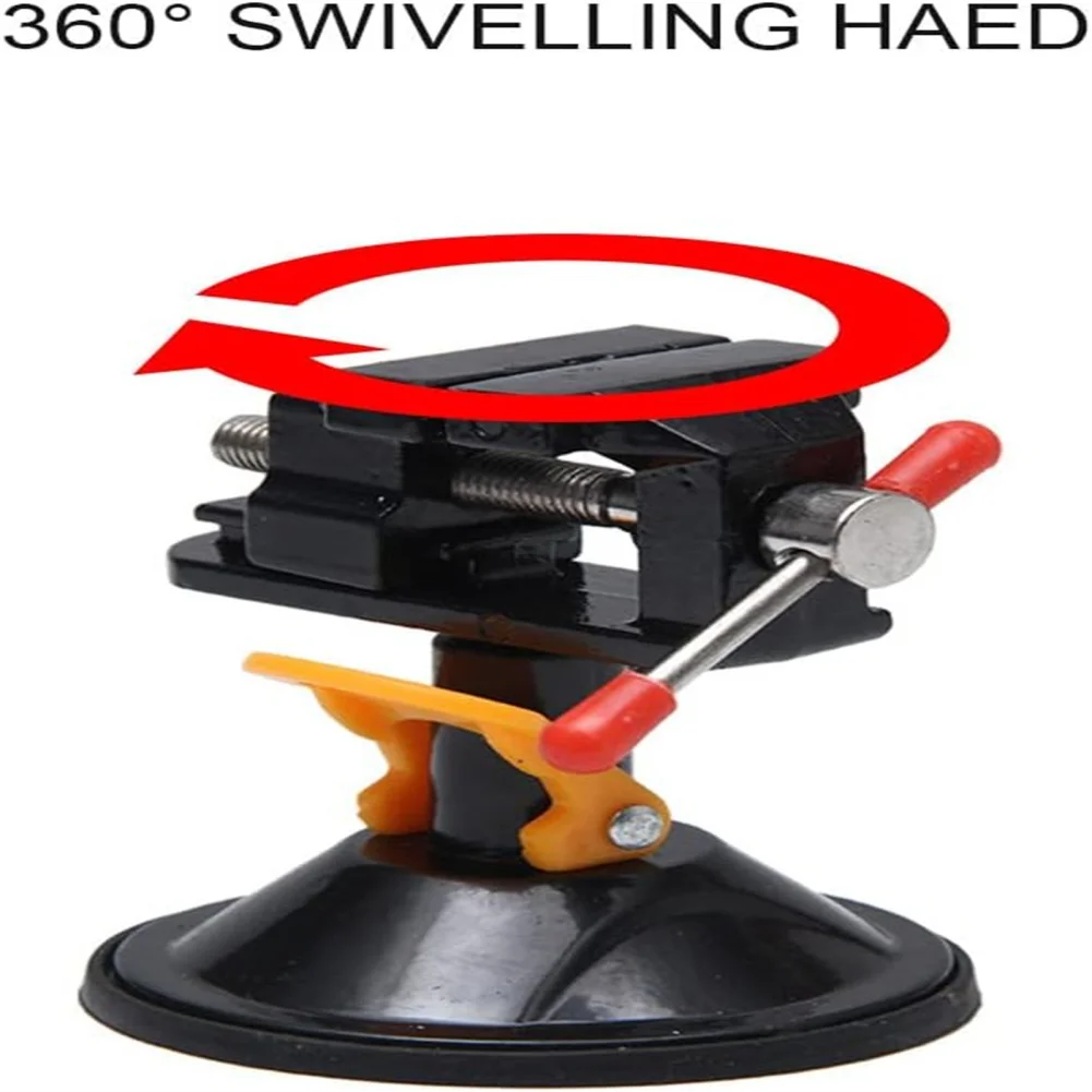 360° Rotatable Mini Table Bench Vise, Suction Cup Base, Adjustable Engraving Table Vice For Jewelry Watch Drilling Bed Tool