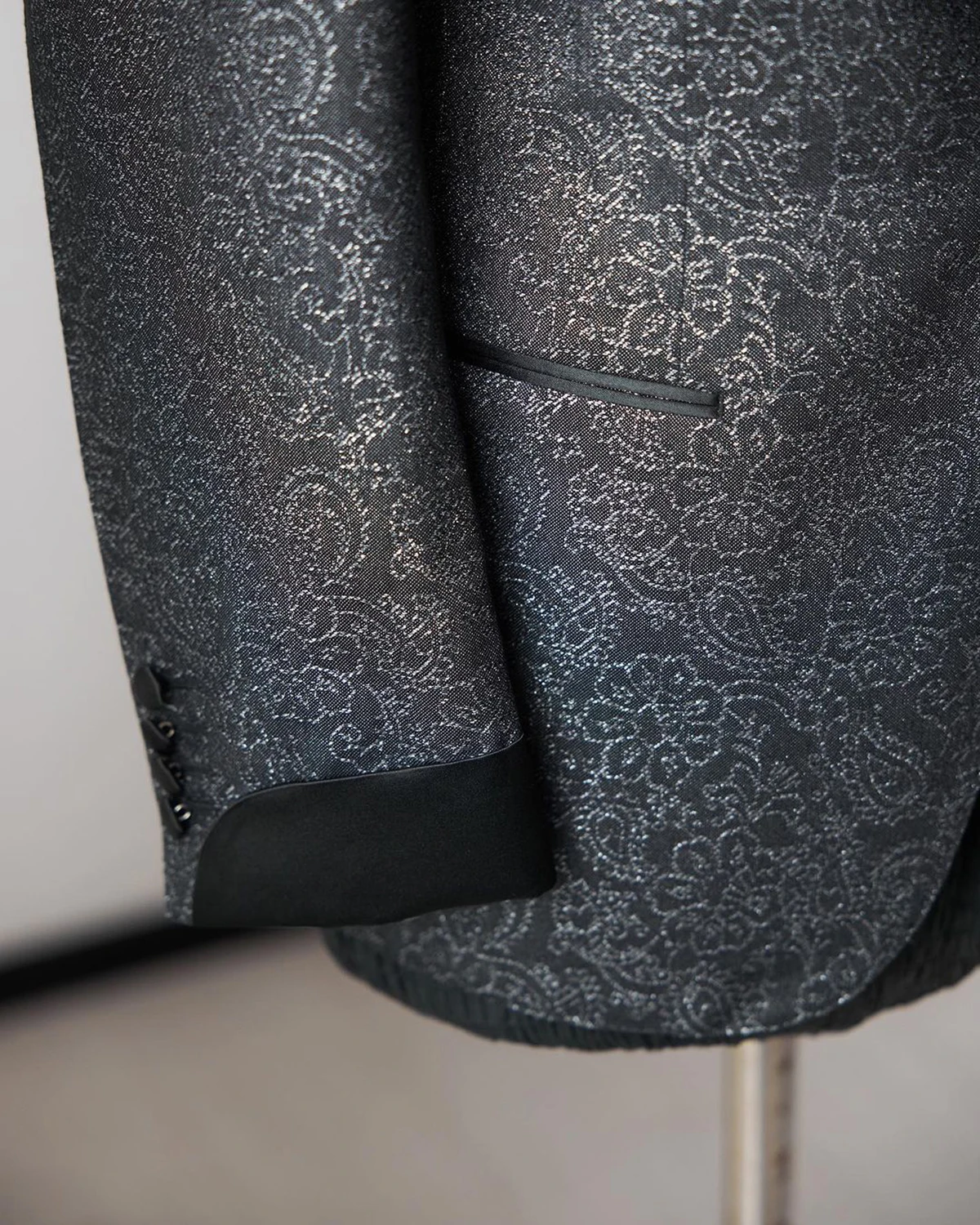 Traje de boda Jacquard de algodón clásico para hombre, abrigo ajustado de 2 piezas, chaleco hecho a medida para novio, ocasiones formales personalizadas