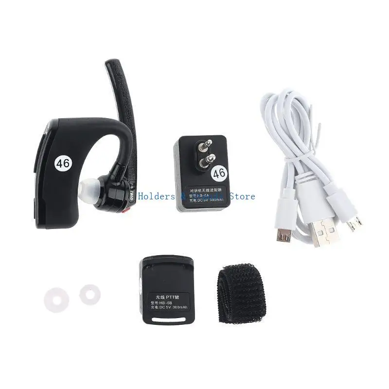 y4ue 2 Way Radio Walkie Talkie Bluetooth-Compatibe سماعة سماعة الأذن لـ UV-82 UV-5R