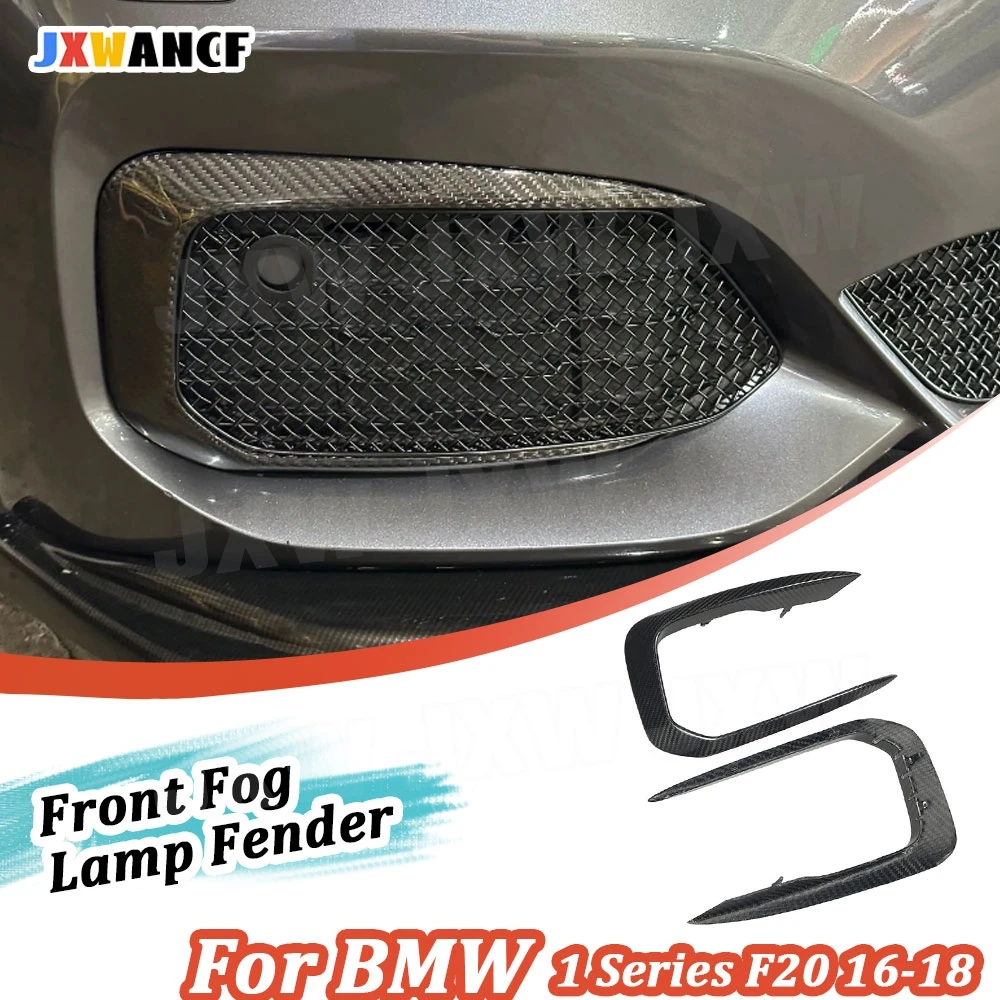 

JXWANCF для BMW 1 серии F20 M Sport M135i M140i Hatchback 2016-2018 гг. Передняя противотуманная фара из углеродного волокна, накладки на крыло, клыки, полоски FRP