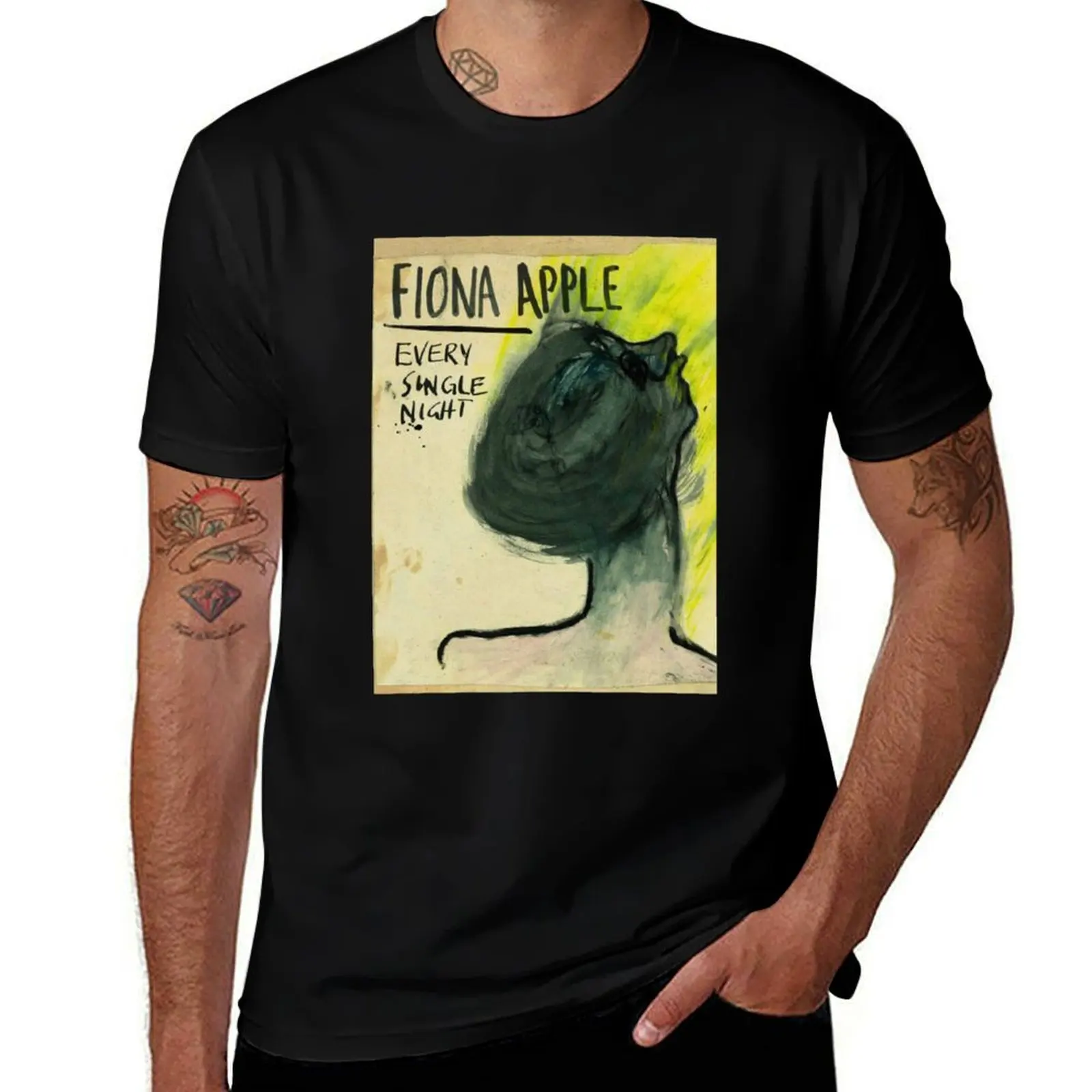 Every Single Night Fiona T-Shirt Casual All Match Tee Shirt for Men T-Shirt