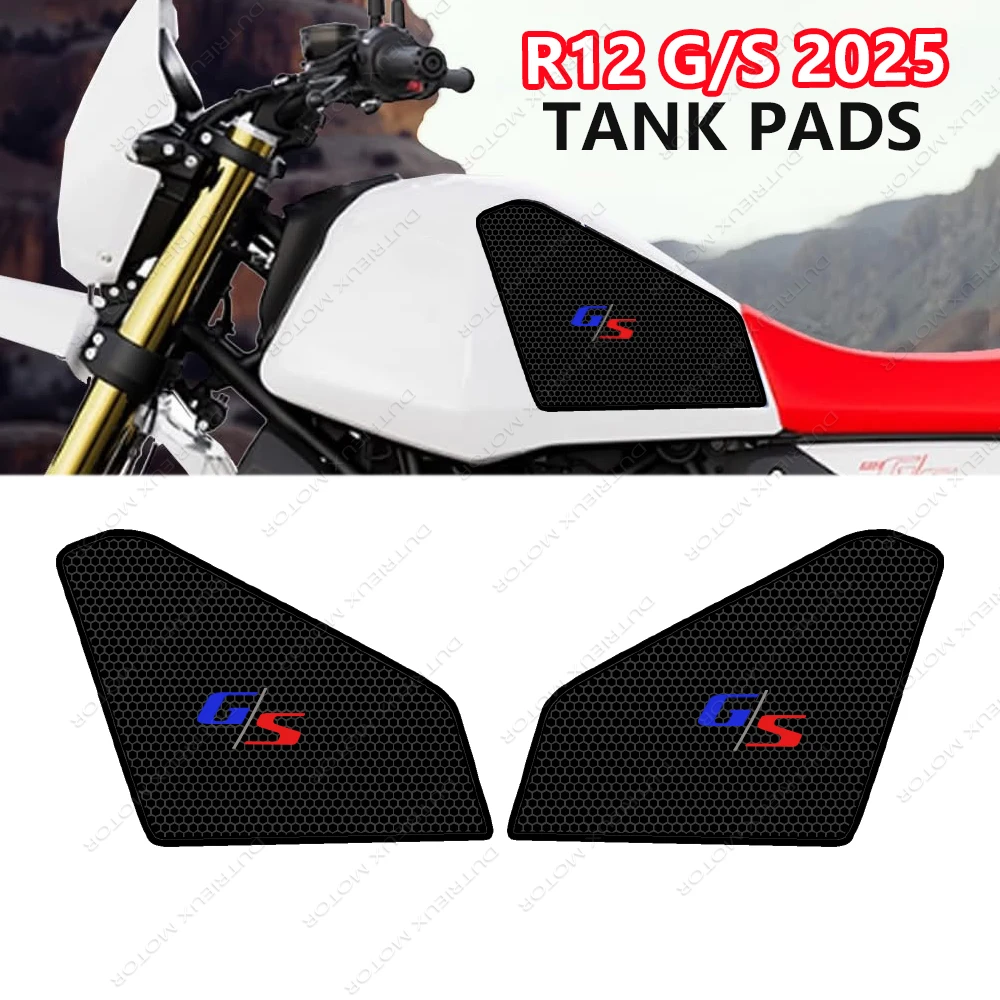 

Для BMW R12 G/S r12 g/s R12 GS 2025 2026, аксессуары, накладка на бак, нескользящая боковая накладка на топливный бак, водонепроницаемая резиновая наклейка