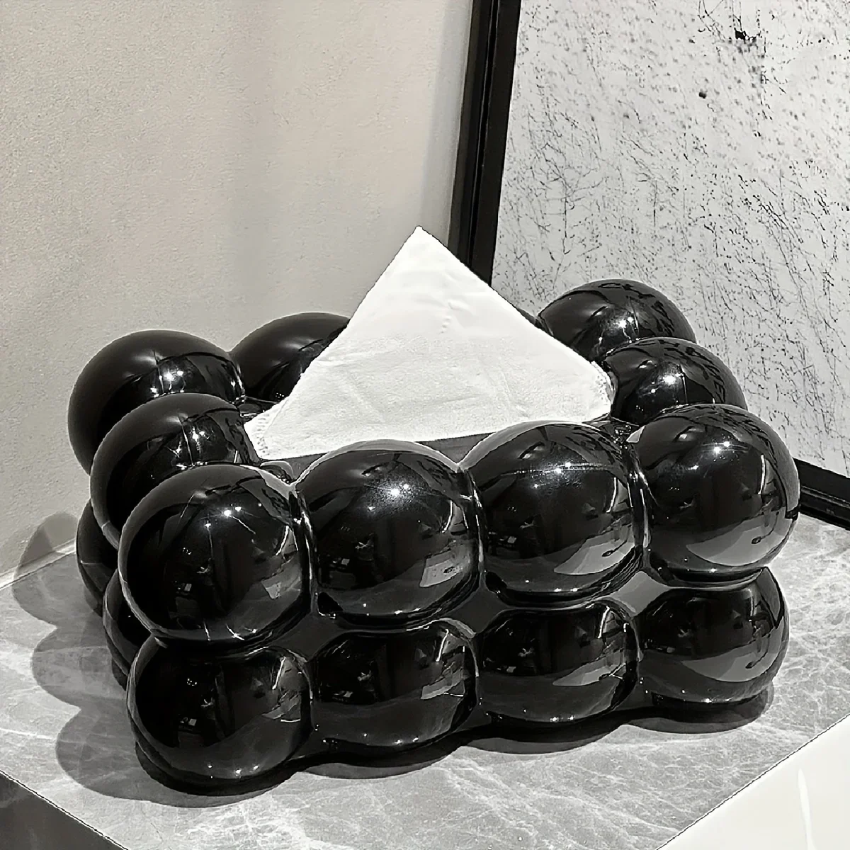 

Шикарный держатель для салфеток в форме облака, декоративный настольный органайзер для гостиной, прочный пластиковый диспенсер для салфеток с коробкой для хранения