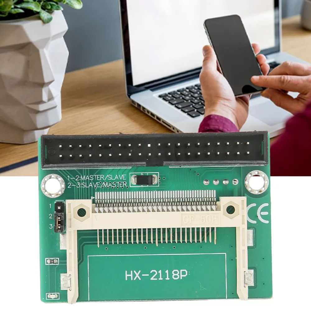 Practical 40-pin CF To IDE Adapter 3.5 IDE Male AntiEMI CF To IDE Converter CF Memory Card Adapter Desktop