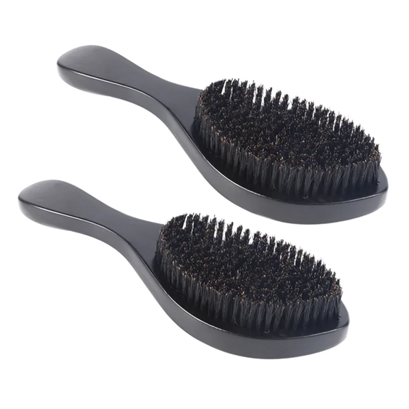 Superior quality 2 Pcs Magic-Wave Brush Curved Wave Brush Soft and Wild Boar Ingenious