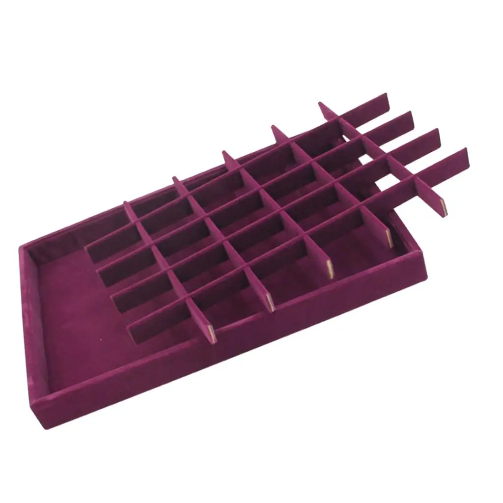 Premium Jewelry Display Organizer Tray Glass Top Showcase for  Anniversary Gifts Elegant Storage Solution for Rings Bracelets