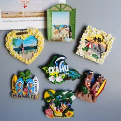 USA Fridge Magntes Hawaii Maui O' AHU Saipan Tourist Souvenir Home Decoration Gifts