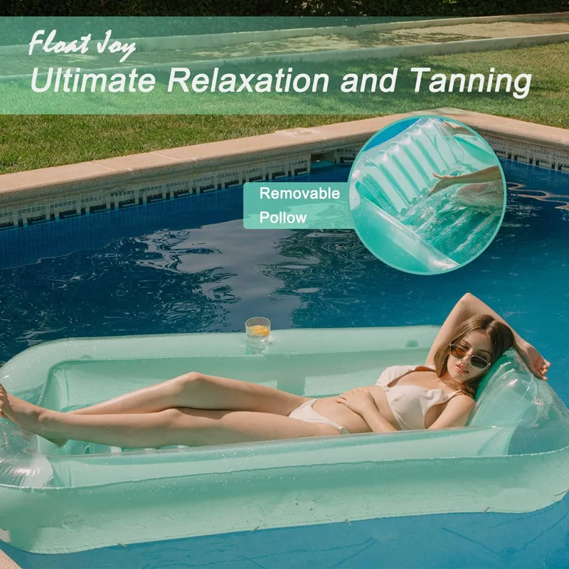 

Надувной солнечный бассейн, плавающий ряд, новый Ou tdoor, двойного назначения, водная кровать для отдыха, поплавок ng, купальный бассейн от солнца