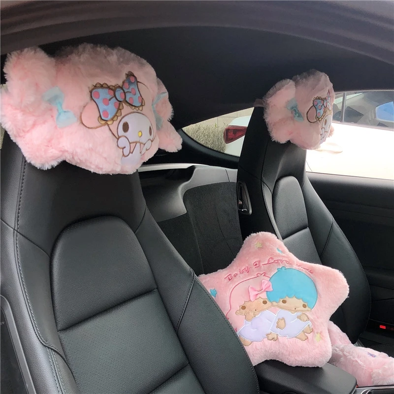 Sanrio Cartoon My Melody poggiatesta cuscino per la schiena seggiolino auto farcito Anime Little Twin Stars cuscino da tiro divano letto Home Decor