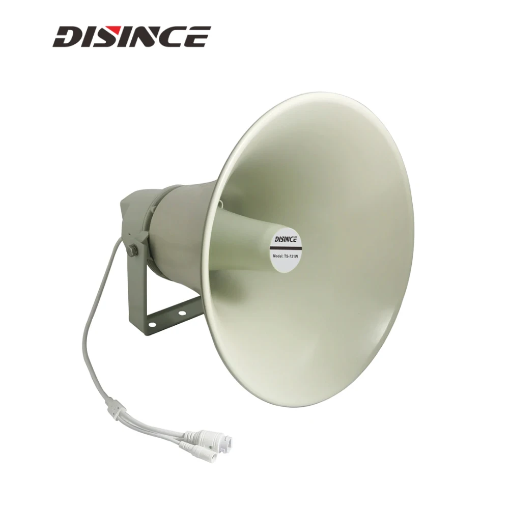 50W SIP Horn Speaker Trumpet Speaker Network Management Software Control Support ONVIF TCP UDP