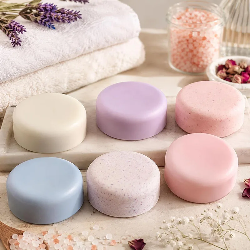 Silikonform für einfache Seife: Oval, Rechteckig, Rund – Handgemachte Lotion- und Badezusätze, Kuchen-, Schokoladen-, Brot-, Wachs- und Eiswürfelform – Detail 4