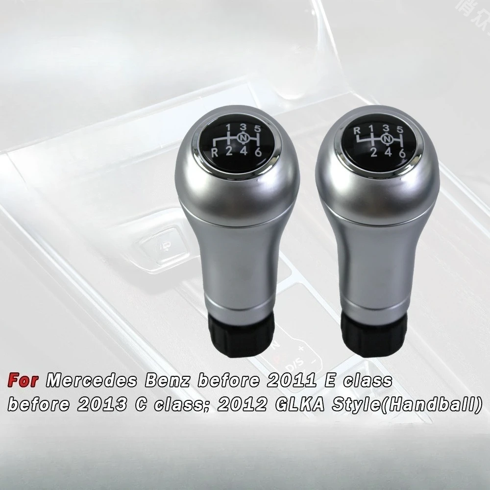 Manual 6 Speed Car Shift Gear Stick Knob For Mercedes/Benz W203 S203 CL203 W209 W204 C204 C63 C300 C250 W207 Gear Stick Knob
