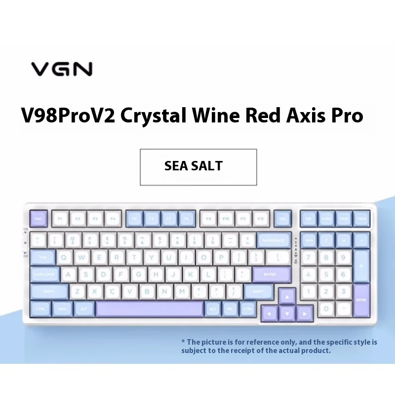 

Vgn V98 Pro V2 3-Mode Keyboard 98keys Customized Mechanical Keybaord Hotswap Gaming Accessory For Computer Pc Gamer Gift