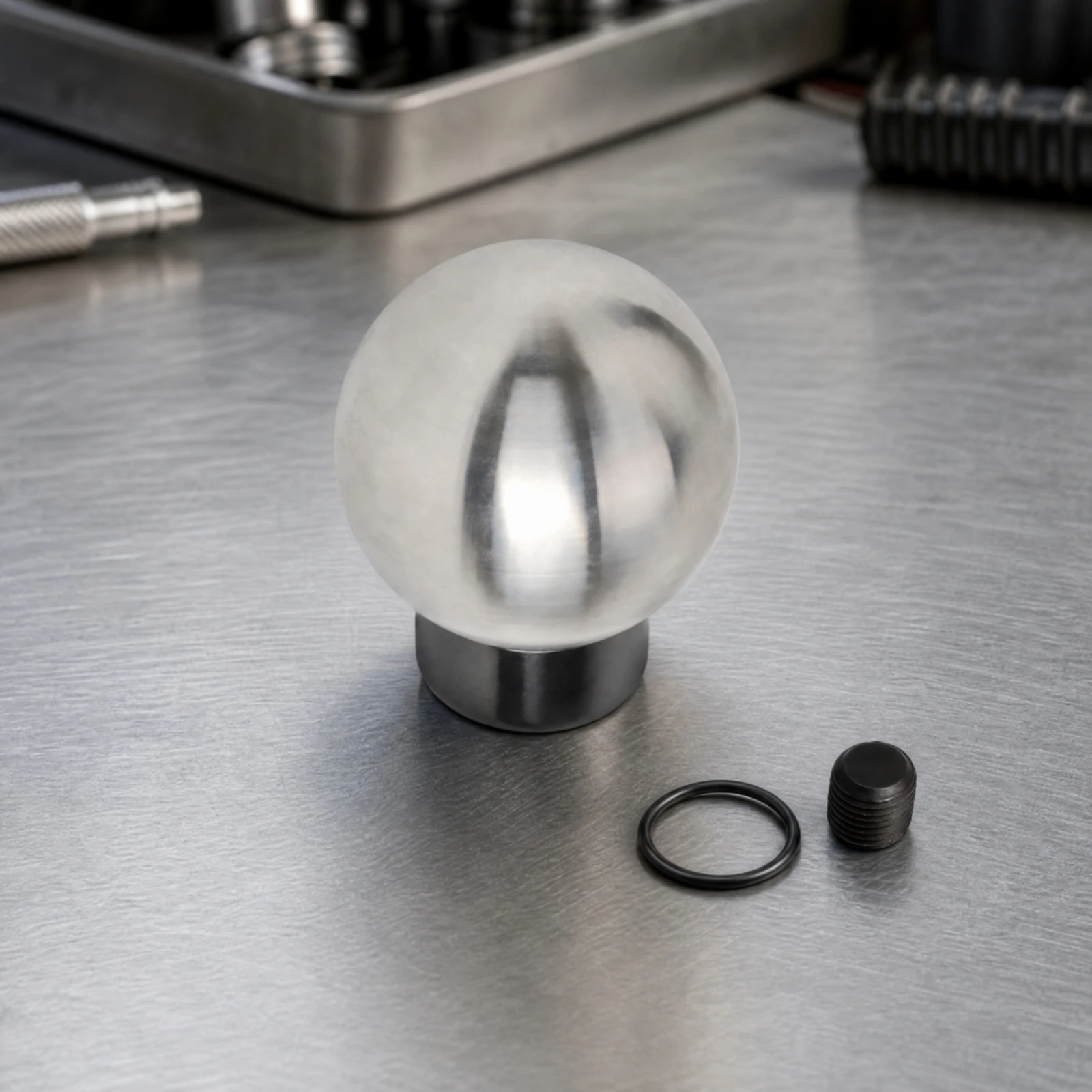 6-Speed Manual Gear Move Knob High Strength Gear Move Knob with Threaded Adapter Slim Comfortable Grip