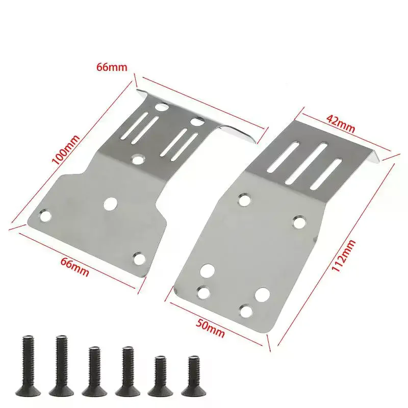 Durevole protezione per armatura in acciaio inossidabile per Tamiya NXGEN DT04 58741 1/10 RC auto, parti di protezione dagli urti accessori per auto giocattolo