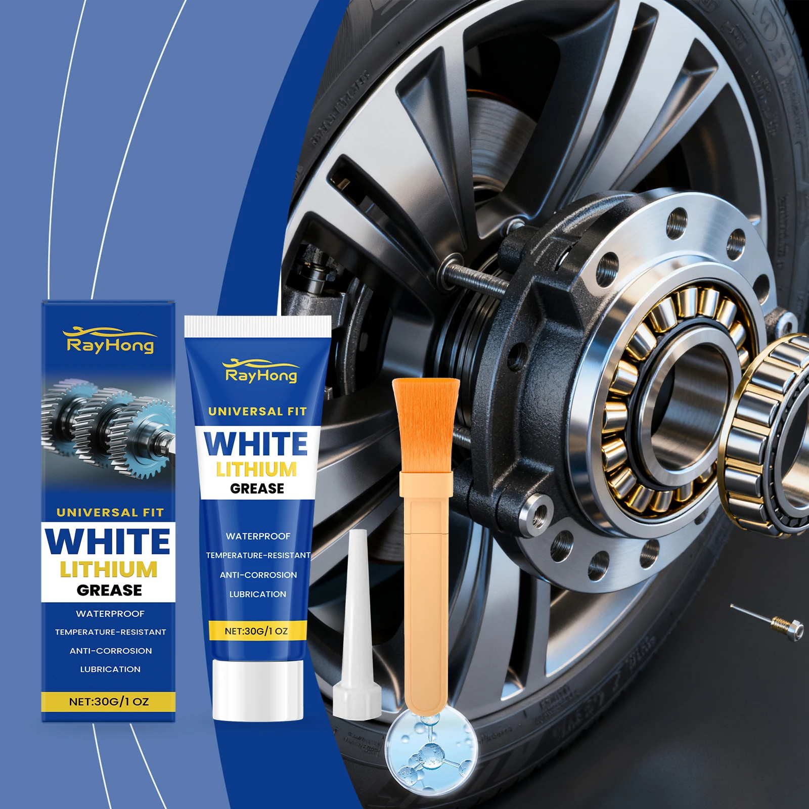 

Car Grease, Lubricates Cleans & Refurbishes Metal, Multi-Functional Rust-Proof Lubricant for Vehicle Maintenance & Metal Care
