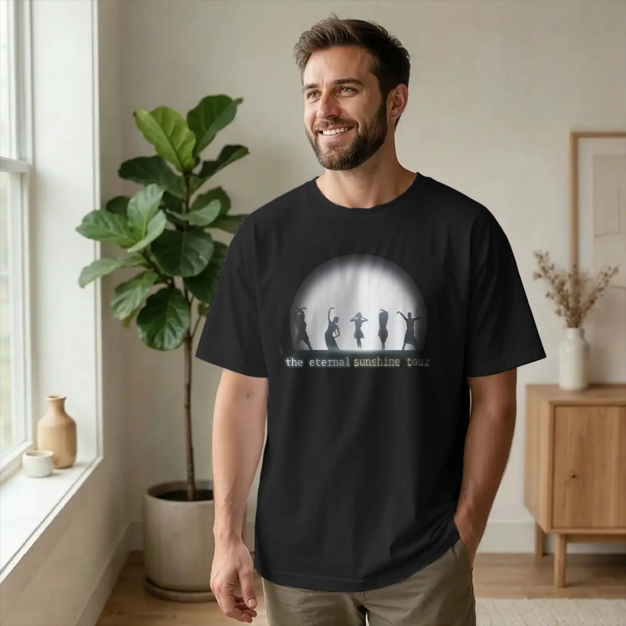 the eternal sunshine tour Ariana Grande Men Women's T Shirt Tee Shirt Round Neck T-Shirt Pure Cotton New Arrival Clothes