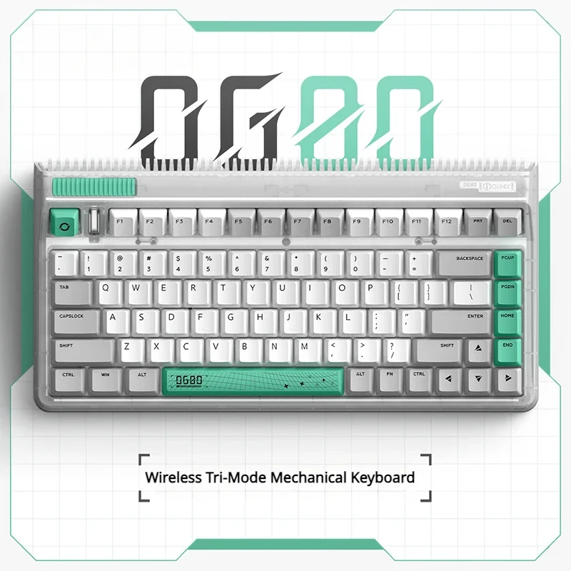 MiFuny Wireless Tri-mode Mechanical Keyboard Bluetooth Hot Swap Dynamic RGB Customization Gaming Keyboard for Mac Laptop Office