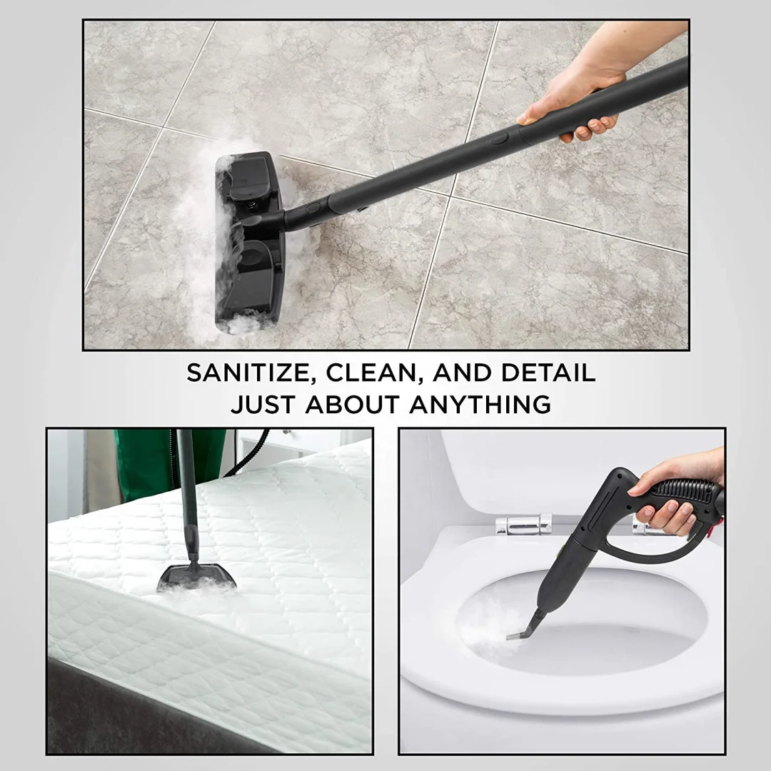 High Pressure Multifunction 13pcs Tools 500W/2000W Deep Cleaning Handheld Portable Steam Cleaner for Floors and Bathroom