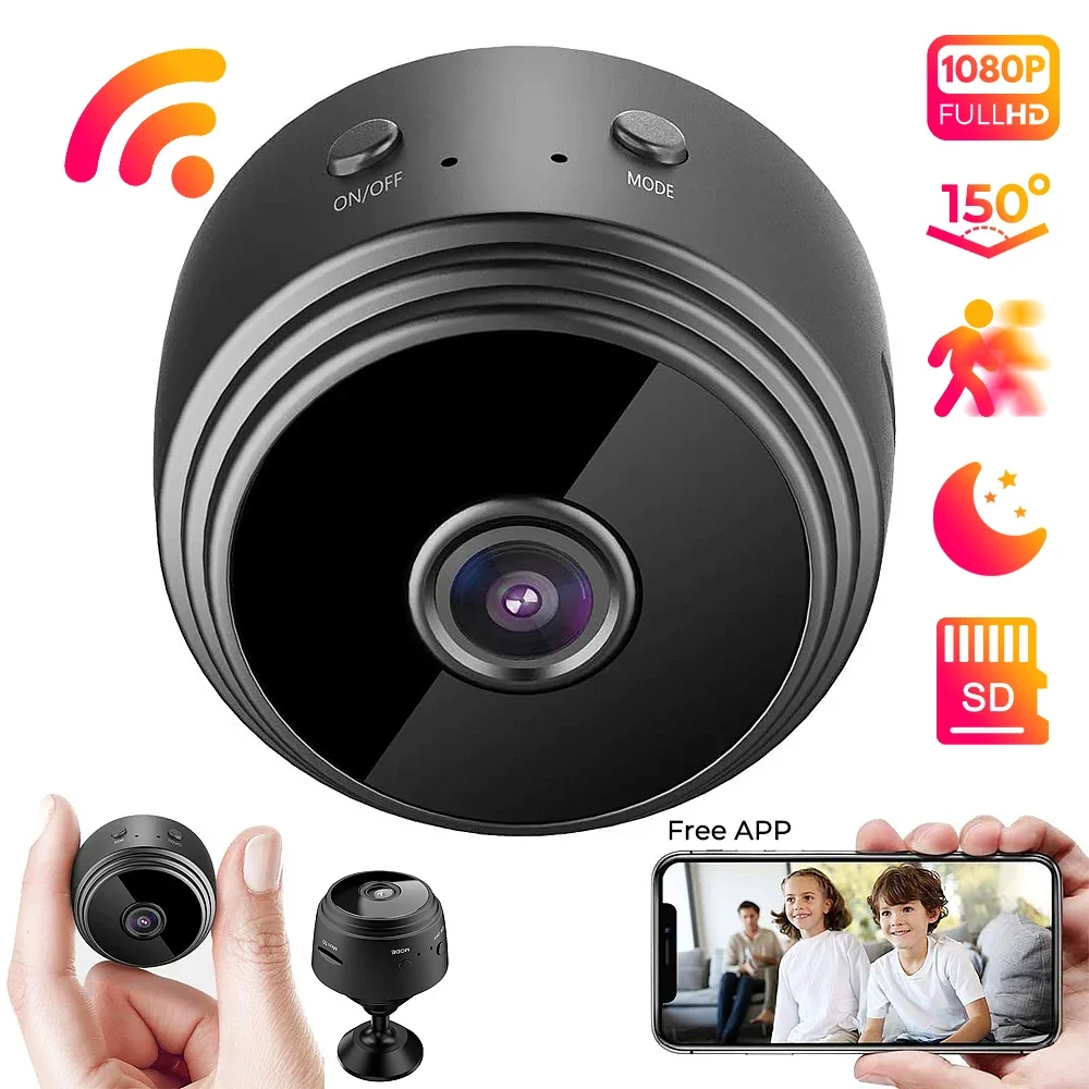 Mini DV Camera Recorders With Magnet FHD 1080P Wireless Small WiFi Camera Motion Detect Night Vision Tinny Camera with Phone App