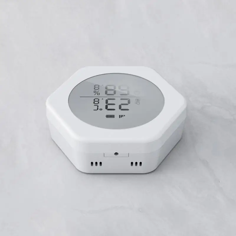 Lcd Screen High-precision Sensor Tuya Smart Temperature Humidity Sensor Real-time Monitoring Indoor Sig-mesh