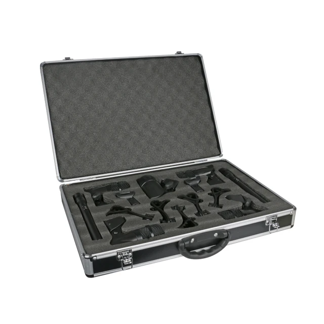 Kit professionnel de musique tingMicrophone 7 pièces Microphones de haute qualité pour l'enregistrement de SC-7A de performance de batterie