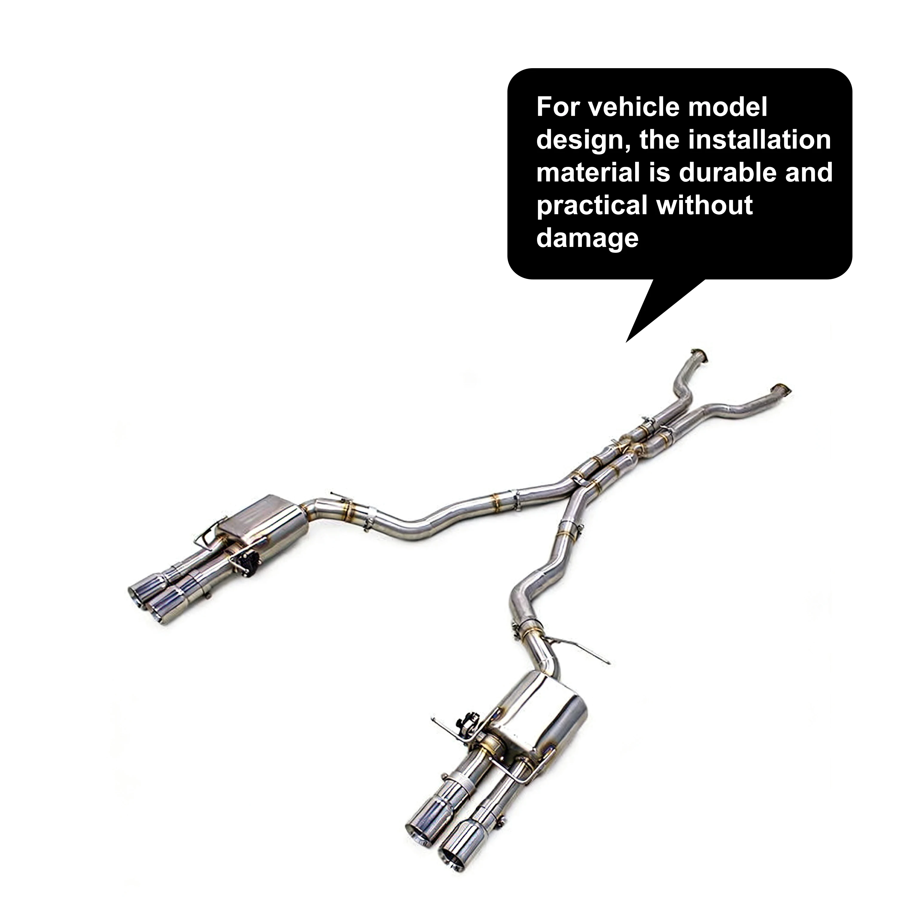 ACE Valvetronic Auspuffanlage für BMW M5 E60 M6 E63 5.0L V10 Performance Auspuffrohr Schalldämpfer mit Fernbedienung für die Ventile – Detail 8
