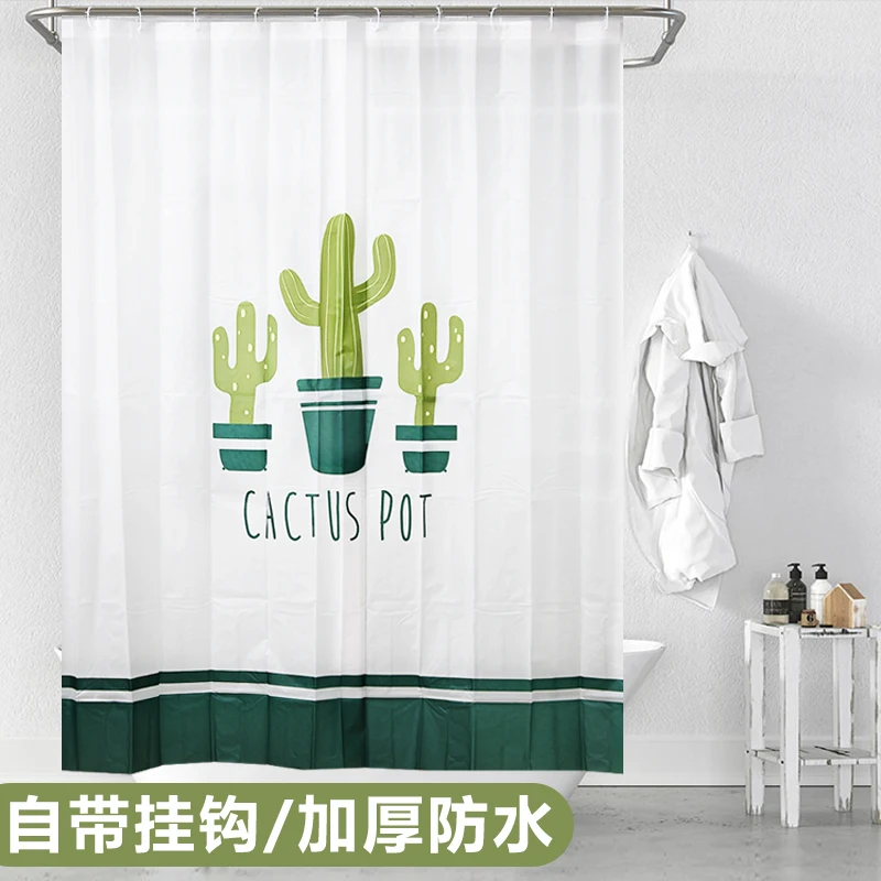 

Plants Modern Shower Curtain Decor Design Quality Shower Curtain Bath Bathroom Accessories Douchegordijn Home Accessorie Curtain