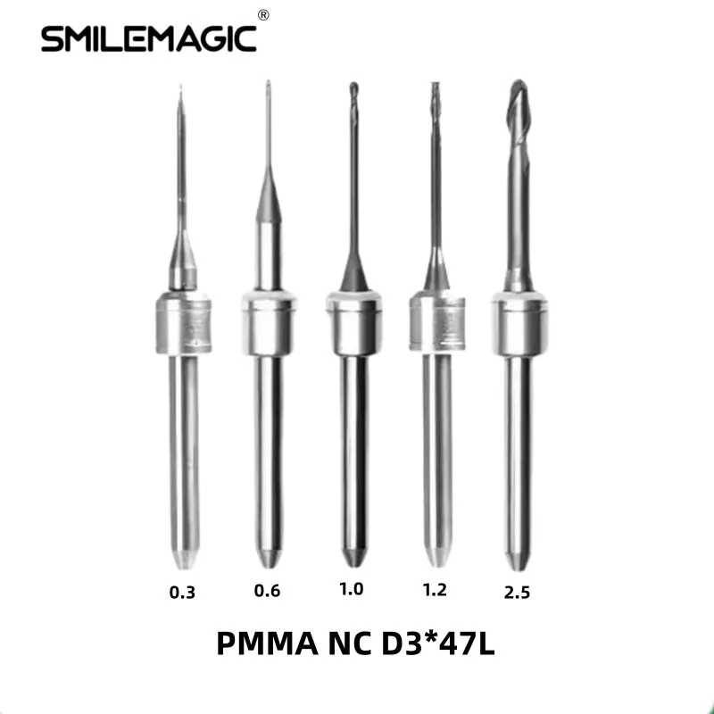 Amann Girrbach Dental Milling Burs D3 for Zirconia PMMA Dental Lab Milling Machine Grinding Material Drill Zirconia Diamond Tool