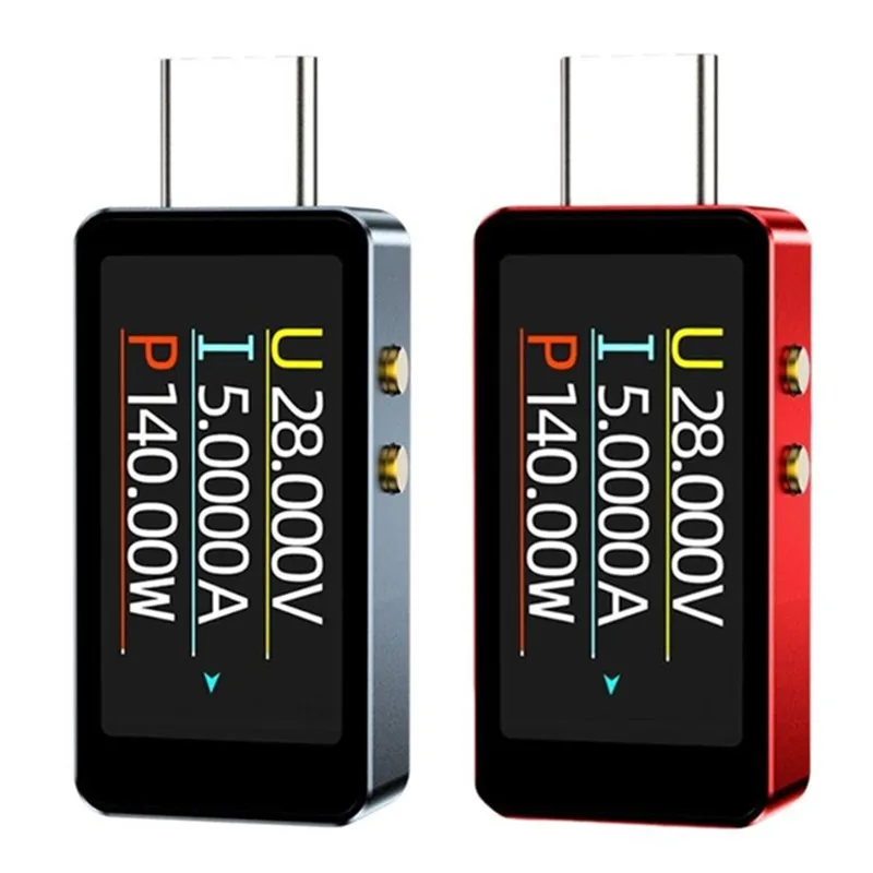 جهاز اختبار USB من النوع C مع الفولتية في الوقت الحقيقي ومقياس القراءة الحالي لتحليل أداء البطارية لأداة الكهربائي