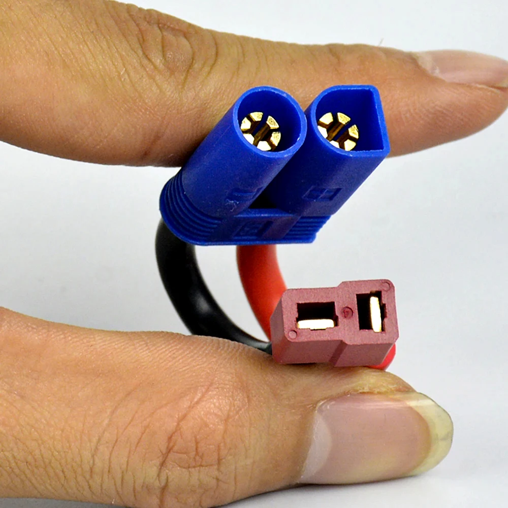 Adaptateur EC5 Mâle Vers Double JST Femelle – Connecteur RC Pour Batterie, Drone, Véhicule – ABS