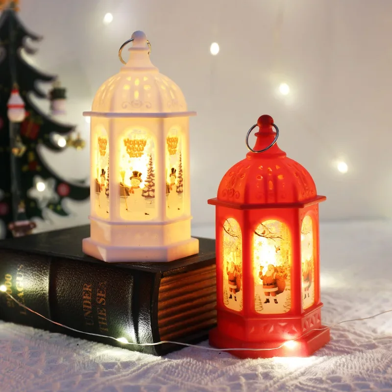 

Christmas Elderly Snowman Glow Small Oil Lamp Christmas Gift Decorative Led Lights Portable Electronic Lighting Night Light