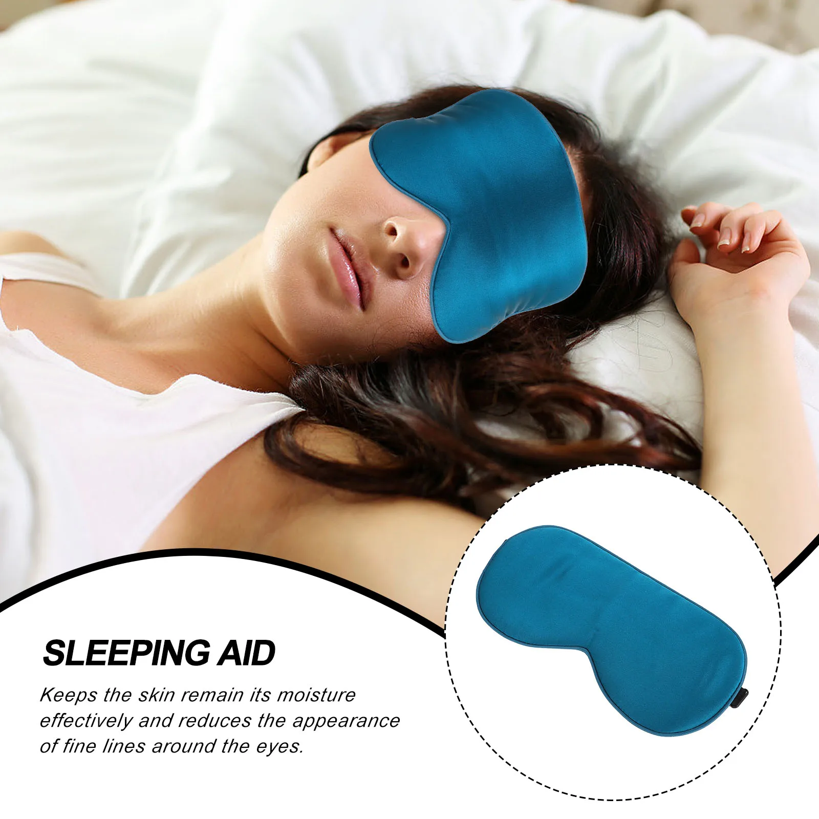 

Шелковая маска для глаз: комфортная повязка для сна, увлажняющая, уменьшающая морщины, идеальна для путешествий