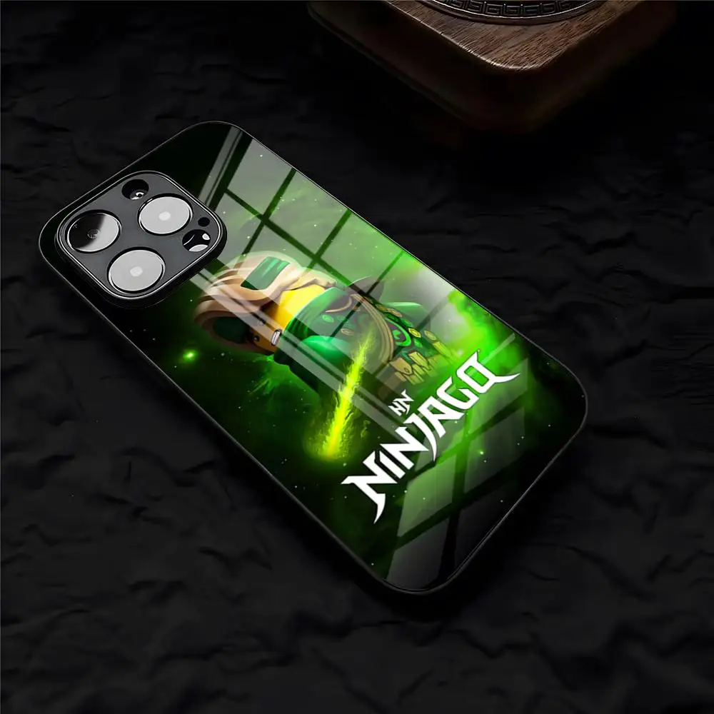 Etui na telefon LEGOS Ninjago ze sznurkiem do iPhone 17 Pro Max 16 15 14 Pro Max 13 11 X Xs Xr 8 7Plus, szklana obudowa — zdjęcie produktu 3