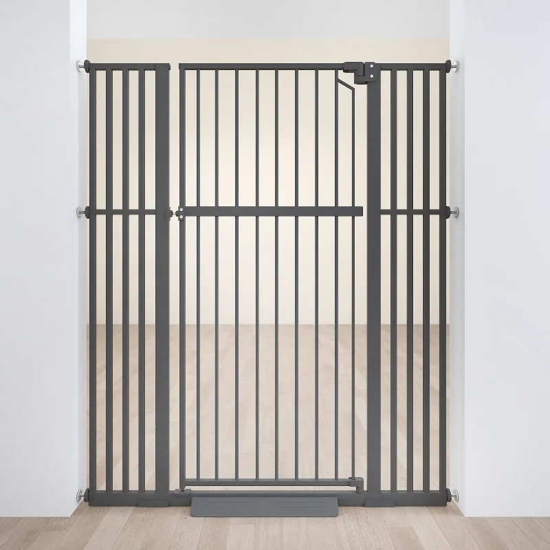 Height adjustable metal pet door 170-210 cm Eco-friendly retractable passage door for dog stairs and living rooms