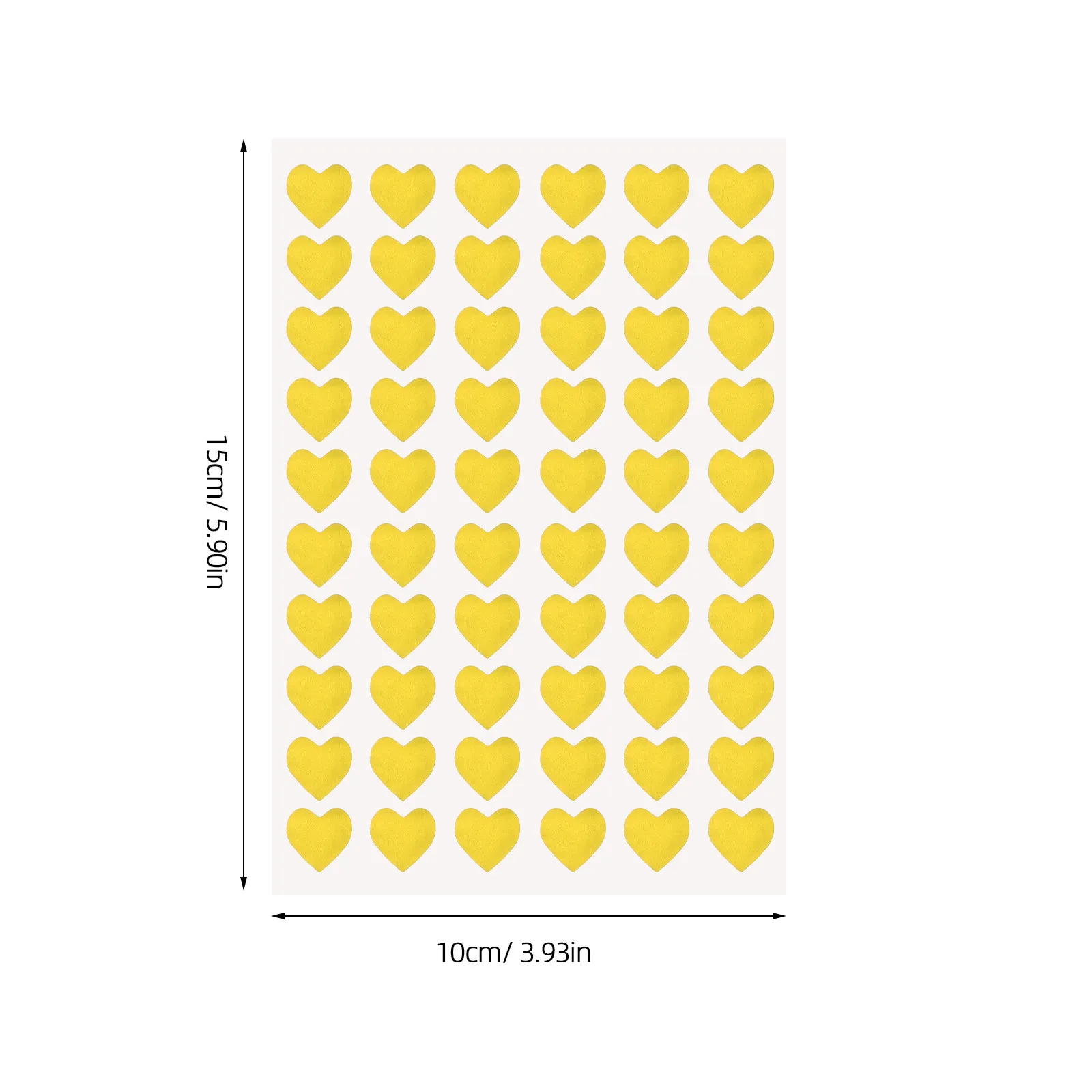 4Packs Romantic Gold Heart Stickers Metallic Foil Self-Adhesive Decorative Stickers for Wedding Invitations Love Cards