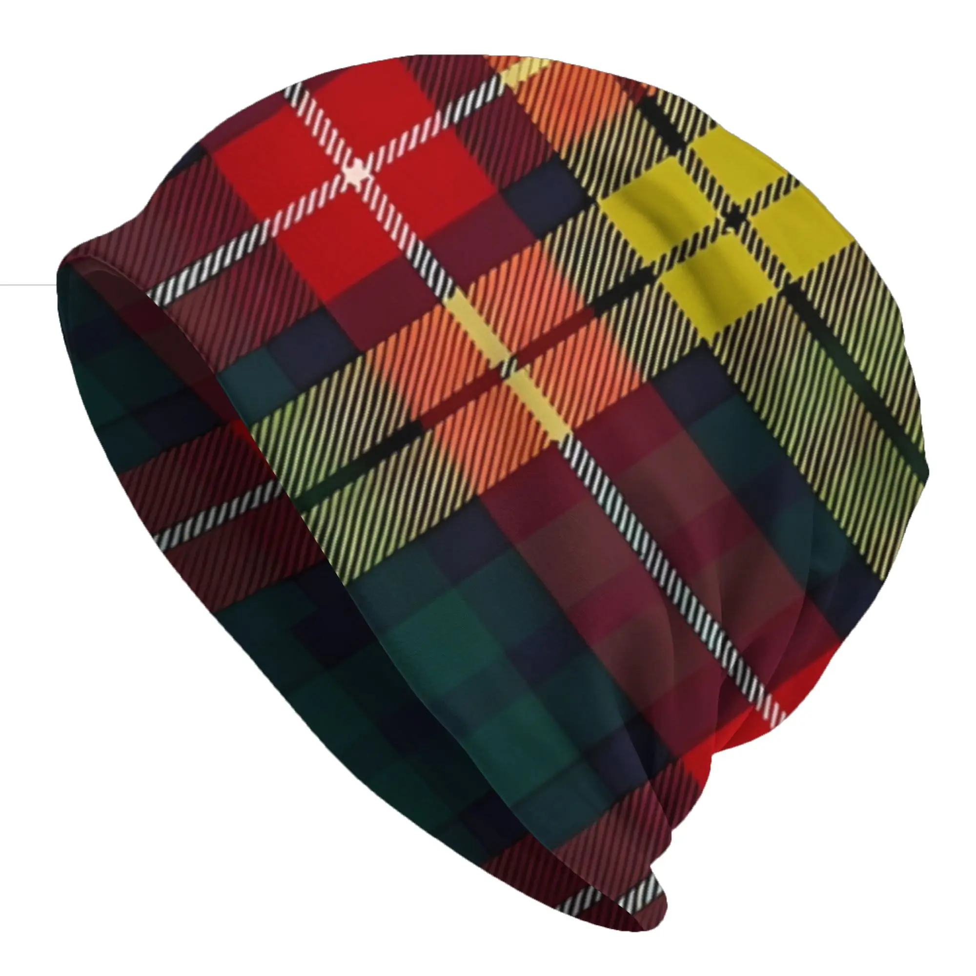 Buchanan Fashion Caps For Men Women Scottish Tartan Beanies Ski Caps Soft Bonnet Hats Skullies & Beanies Hat