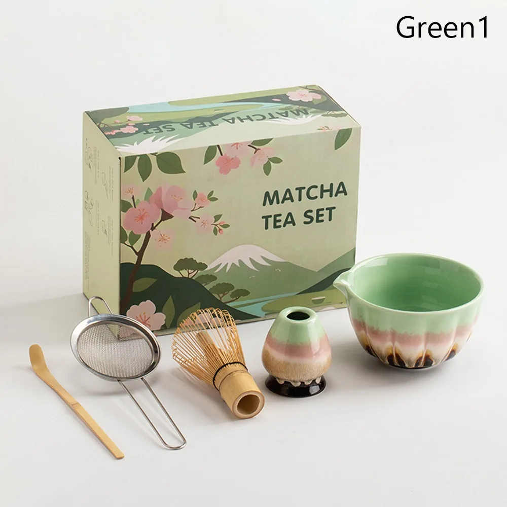 

Керамический бамбуковый японский чайный сервиз матча, чаша матча, держатель для венчика матча, набор для изготовления матча, многоразовый набор венчиков для матча, любители чая